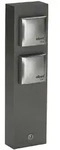 Albert Steckdosens&auml;ule, 2 Schuko-Steckdosen, Anthrazit, IP44