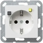Gira FI-Schutzsteckdose 30 mA mit Shutter (reinwei&szlig;, gl&auml;nzend)