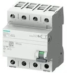 Siemens allstromsensitiver FI-Schutzschalter 5SV3346-4, 63A/0.03, Typ B, 4polig