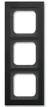 Abdeckrahmen Busch-axcent, 3-fach (schwarz matt)