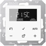 Jung Raumtemperaturregler mit Display Standard (Echtglasfront alpinwei&szlig;)