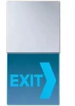 LED Lichtsignal "Hinweis" mit blauen LEDs (Aluminium)