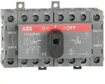 ABBOT40F4C - Lastumschalter 4polig 40A mit schwarzem Knebelgriff I-0-II