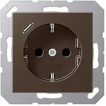 JungSCHUKO-Steckdose mit USB-Ladeger&auml;t Typ C (mokka)
