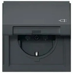 GiraSCHUKO-Steckdose16 A 250 V~ mit Klappdeckel, IP44 (anthrazit)