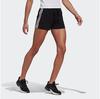 Essentials Slim 3-Streifen Shorts Damen Schwarz-XS