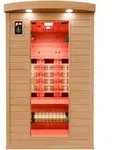 Dewello&reg; Infrarotkabine Infrarotsauna HYDER 115cm x 105cm inkl. 6