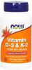 Vitamin D3 & K2 1000 IE / 45 μg (120 vegetarische Kapseln)