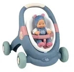 Little Smoby 3-in-1 Lauflernwagen mit Puppe