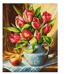 Tulpenstrau&szlig; 24 x 30 cm &ndash; Malen nach Zahlen