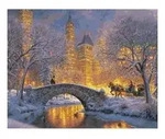 Stille Nacht im Central Park Malen nach Zahlen