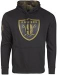 New Era Fleece Hoody - NFL Oakland Raiders schwarz / camo