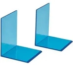 MAUL Buchst&uuml;tze Acryl 10 x 10 x 13 cm blau transparent
