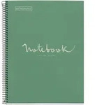 MIQUELRIUS Notizbuch Eco Emotions 1 A4 liniert Spiralbildung gr&uuml;n