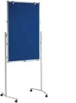 MAUL Moderationstafel MAULpro Standfu&szlig; Rollen 61 x 86.5 x 195 cm blau wei&szlig;