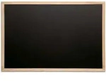 Kreidetafel mit Holzrahmen, 40x60 cm