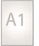Klapprahmen MAULstandard, A1 Aluminiumrahmen 25 mm