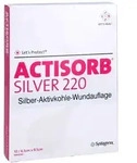 Actisorb 220 Silver 6,5x9,5 cm steril Ko 10 St