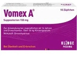Vomex A&reg; Suppositorien 150 mg 10 St