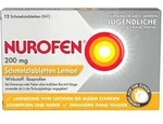 NUROFEN 200 mg Ibuprofen Schmelztabletten Lemon 12 St