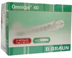 Omnican Insulinspr.1 ml U40 m.Kan.0,30x1 100X1 St