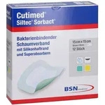 Cutimed Siltec Sorbact B PU-Verb.15x15 c 12 St
