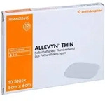 Allevyn Thin 5x6 cm d&uuml;nne Wundauflage 10 St
