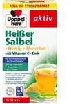 Doppelherz Hei&szlig;er Salbei + Honig + Menthol mit Vitamin C + Zink 10 St