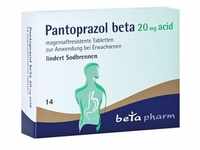 Pantoprazol beta 20mg acid Tabletten magensaftresistent 14 Stück