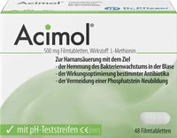 PZN-DE 02766290, Acimol 500 mg Filmtabletten - mit pH-Teststreifen 48 St,...