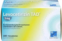 PZN-DE 09244910, Levocetirizin TAD 5mg Filmtabletten 100 St, Grundpreis: &euro;...