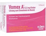 Vomex A&reg; L&ouml;sung 12,5 mg Kinder 12 St