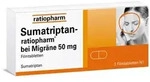 Sumatriptan-ratiopharm bei Migr&auml;ne 50 mg 2 St