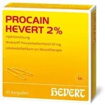 Procain Hevert 2% Injektionsl&ouml;sung Ampullen 10X2 ml