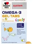 Doppelherz system Omega-3 Family Gel-Tabs mit Zitronengeschmack 60 St