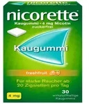 nicorette Kaugummi 4mg freshfruit zur Rauchentw&ouml;hnung 30 St
