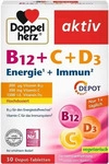 PZN-DE 16830614, Queisser Pharma Doppelherz B12 + C + D3 Depot 30 St, Grundpreis: