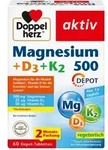 Doppelherz Magnesium 500 + D3 + K2Depot 60 St