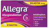 Allegra - schnell bei Heuschnupfen & ganzjährigen Allergien Tabletten 6 Stück