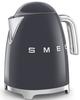 SMEG Wasserkocher, 1,7 I / 7 Tassen, Slate Grey, 50's Style KLF03GREU