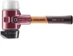 HALDER SIMPLEX Schonhammer &Oslash; 60 mm Gummi schwarz / Superplastik mit Standfu&szlig; kurzer