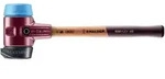 HALDER SIMPLEX Schonhammer &Oslash; 80 mm Gummi / TPE-soft blau mit Standfu&szlig; und
