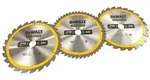 DeWalt DT1963-QZ 3-teiliges Kreiss&auml;geblatt-Set 250x30mm 2x24Z&auml;hne 1x48Z&auml;hne