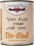 HerzensHund Bio-Rind mit Bio-Einkorn | 6 x 800 g, Grundpreis: &euro; 7,60 / kg