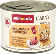 animonda Carny - Dose - Adult - Rind, Huhn + Entenherzen | 6 x 200 g, Grundpreis: