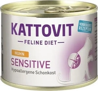 Kattovit Feline Diets - Sensitive Huhn | 12 x 85 g, Grundpreis: &euro; 9,68 / kg