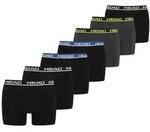 HEAD Herren Boxershort Basic Boxer 7er Multipack Black/ Blue/ Phantom - S - S