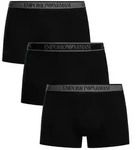 Emporio Armani Boxers Trunks 3-Pack Black - XL - XL