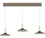Neuhaus PURE&reg; LED Pendelleuchte PURE Moon, bronce, 3-flammig, Lift, dimmbar