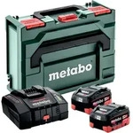Metabo 18V Basic Set 2 x LiHD 8.0 Ah & Ladeger&auml;t ASC 290 & metaBOX 145 11,2L